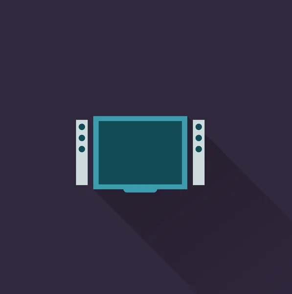 TV, icono de la televisión — Archivo Imágenes Vectoriales