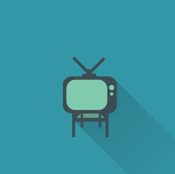 TV, televisie pictogram — Stockvector