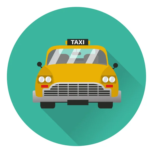 Retro taxi cab ikona — Stockový vektor