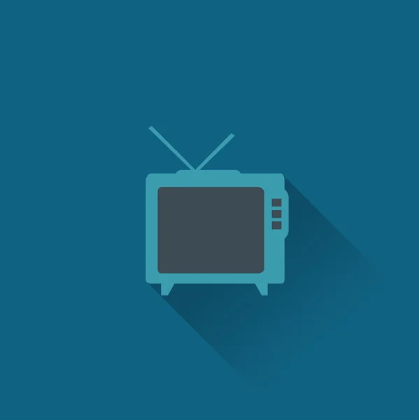 Телевізор, телебачення значок — стоковий вектор