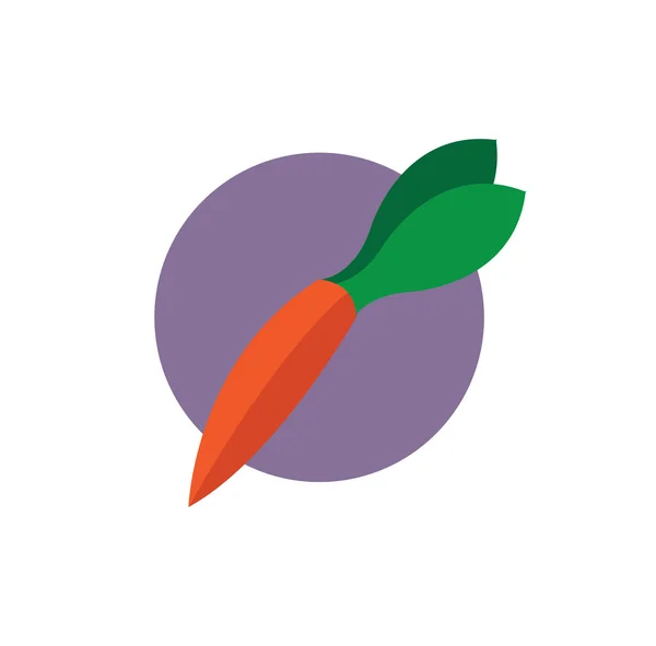 Красочная морковная икона — стоковый вектор