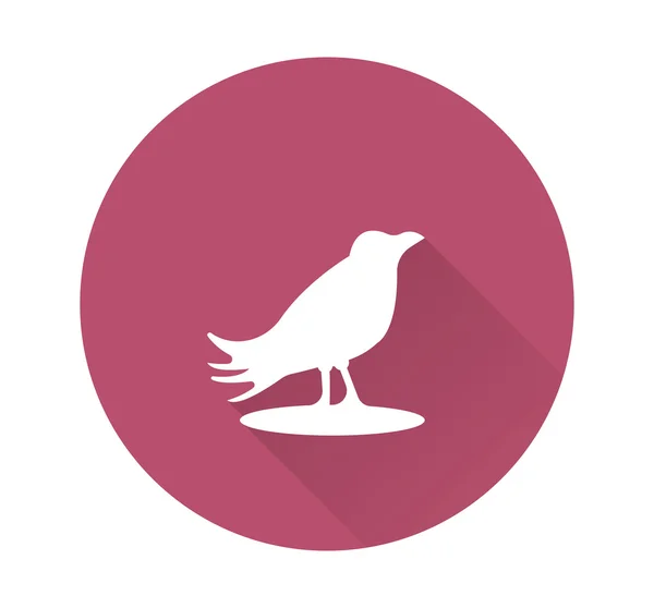 Abstrakt silhouette ikonen av fågel — Stock vektor