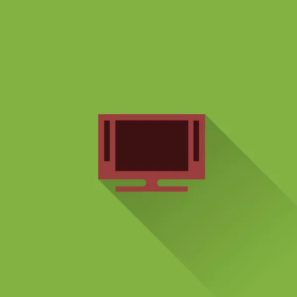 Modern ekran tv simgesi — Stok Vektör