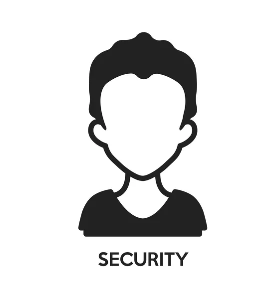 Icona operatore di sicurezza — Vettoriale Stock