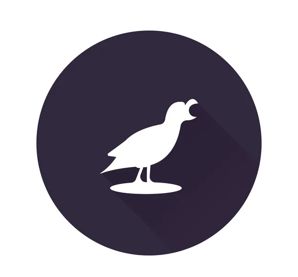 Εικονίδιο αφηρημένη σιλουέτα του πουλιού — Διανυσματικό Αρχείο