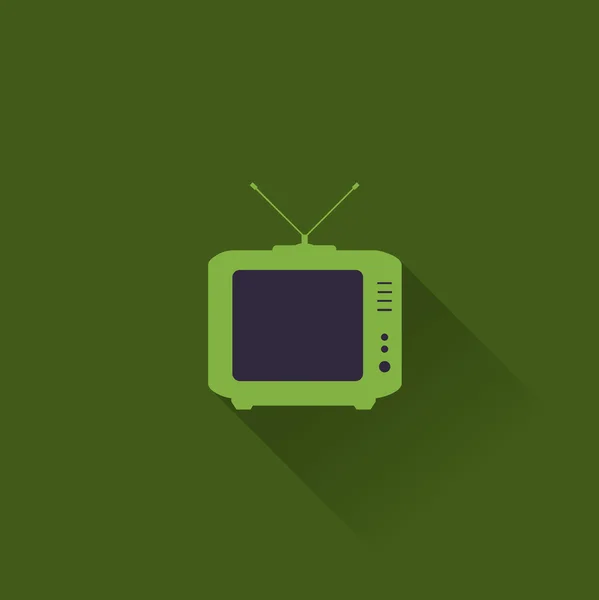 Retro Tv, televizyon simgesi — Stok Vektör