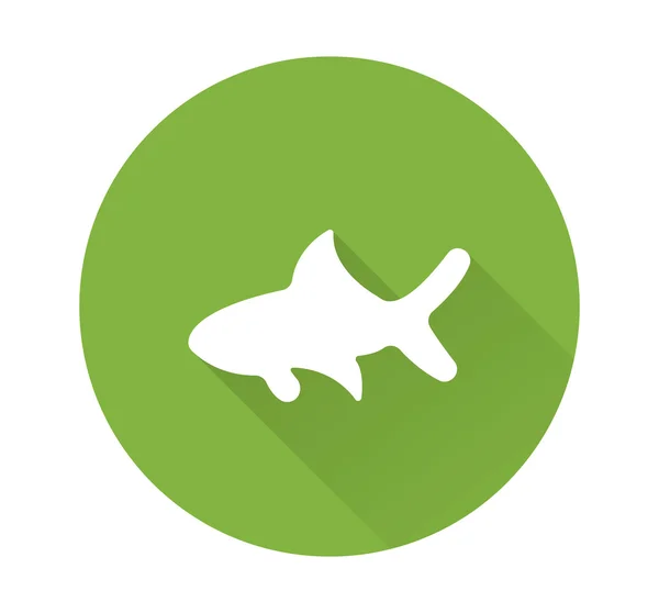 Silhouette de poisson icône — Image vectorielle