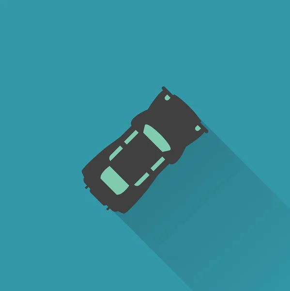 Icône de voiture colorée — Image vectorielle