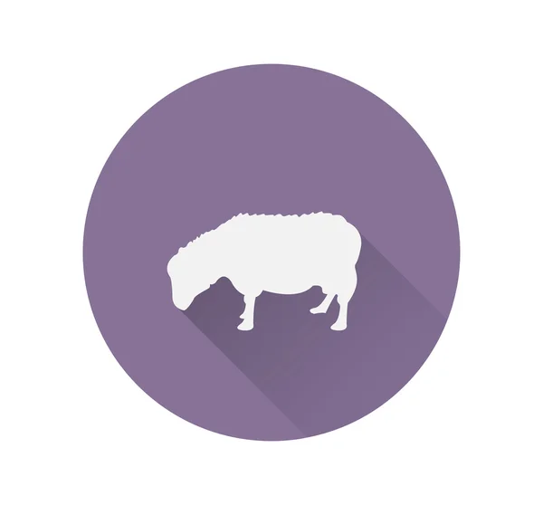 Boerderij schapen pictogram — Stockvector