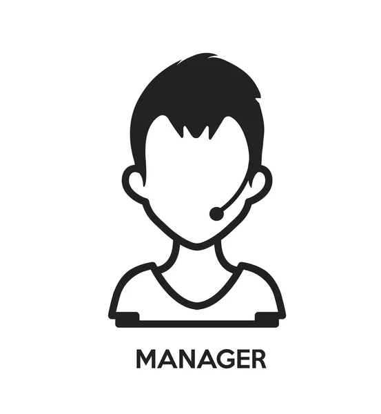 Manager-Ikone — Stockvektor