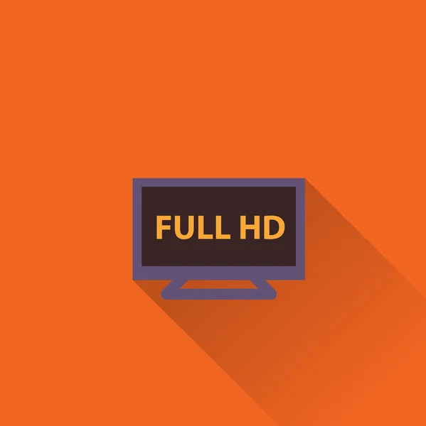 Icona formato video full HD — Vettoriale Stock