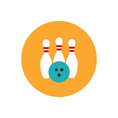 Bowling skittles ve şişe simgesi
