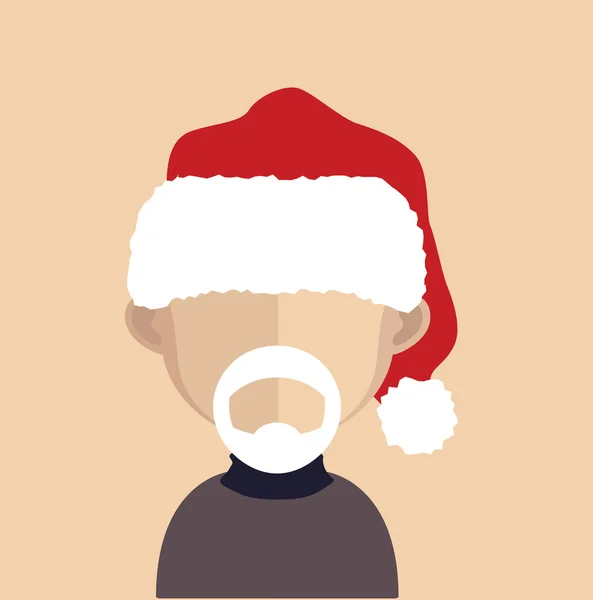 Santa claus avatar personnage — Image vectorielle