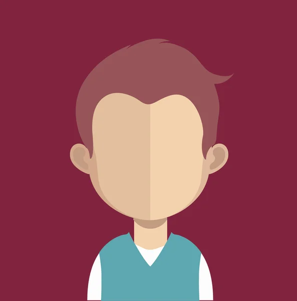 Hombre avatar carácter — Vector de stock