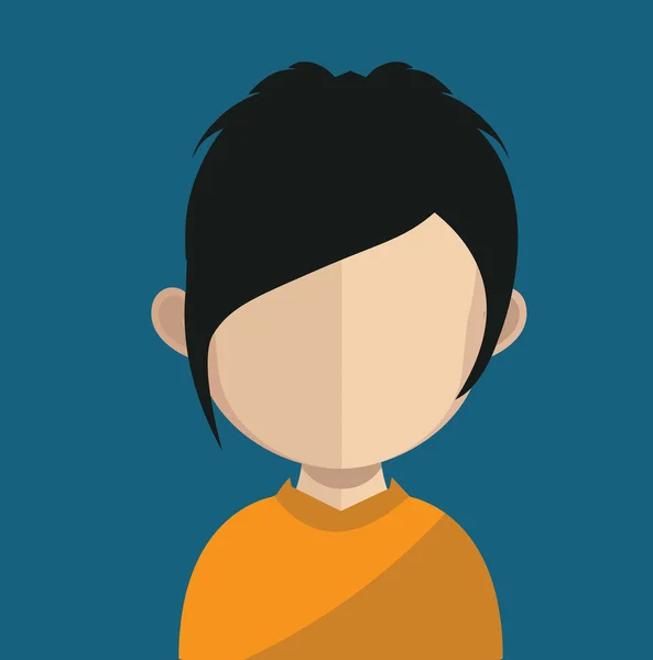 Carácter avatar mujer — Vector de stock