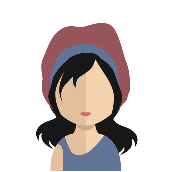 Woman avatar character — Stock Vector