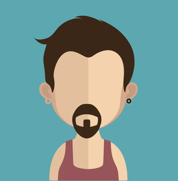 Hombre avatar carácter — Vector de stock