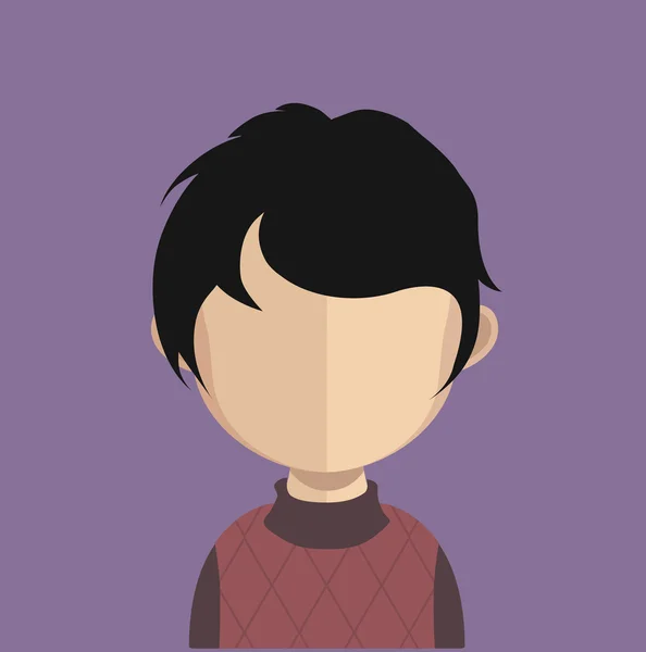 Man avatar karakter — Stockvector