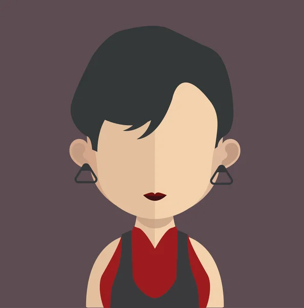 Donna avatar personaggio — Vettoriale Stock