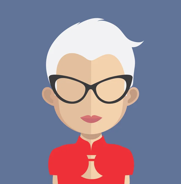 Woman avatar character — Stock Vector
