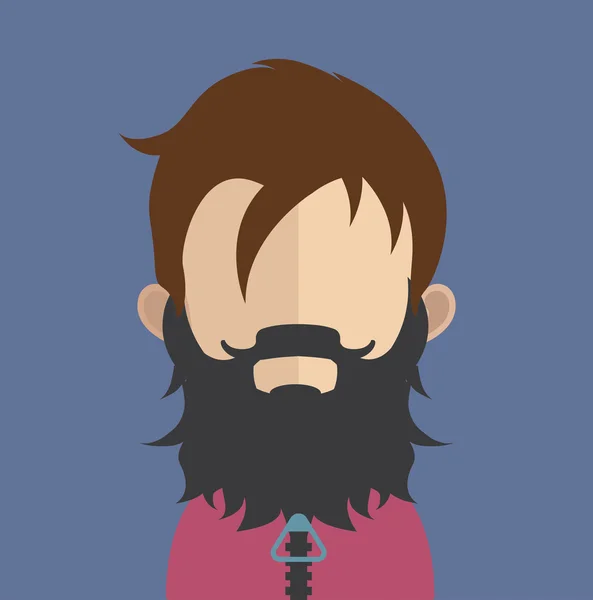 Hombre avatar carácter — Vector de stock