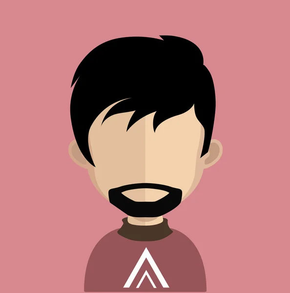 Hombre avatar carácter — Vector de stock