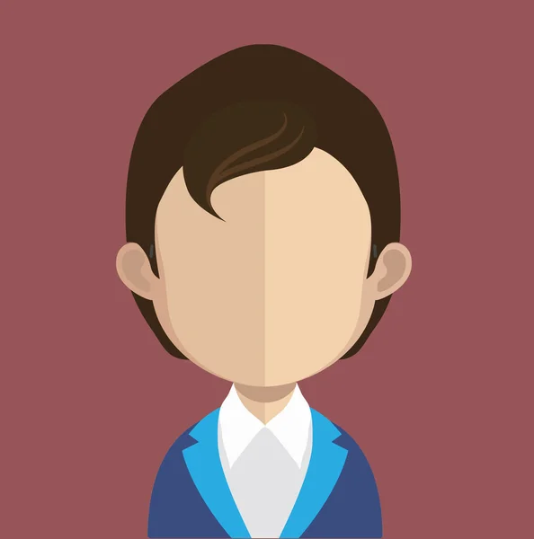 Homme avatar caractère — Image vectorielle