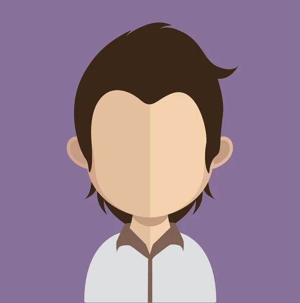 Hombre avatar carácter — Vector de stock