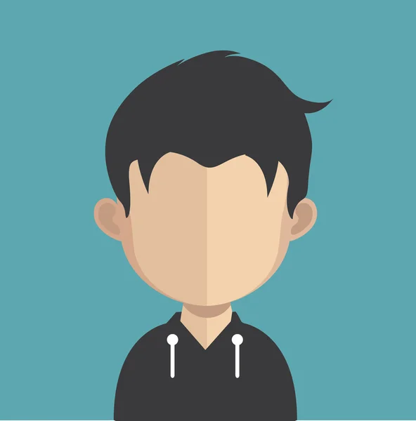 Hombre avatar carácter — Vector de stock