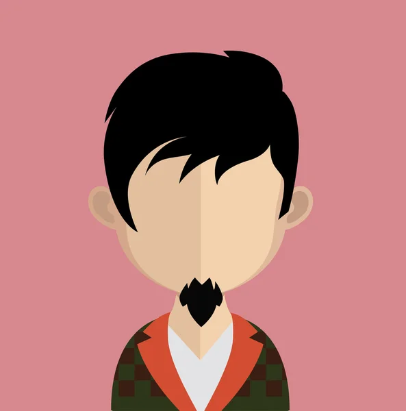 Om avatar caracter — Vector de stoc