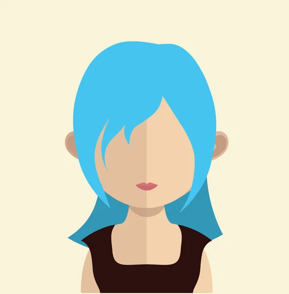 Woman avatar character — Stock Vector