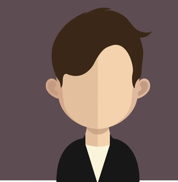 Hombre avatar carácter — Vector de stock