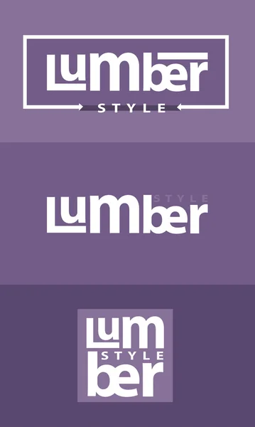 Ξυλεία style λογότυπο — Διανυσματικό Αρχείο