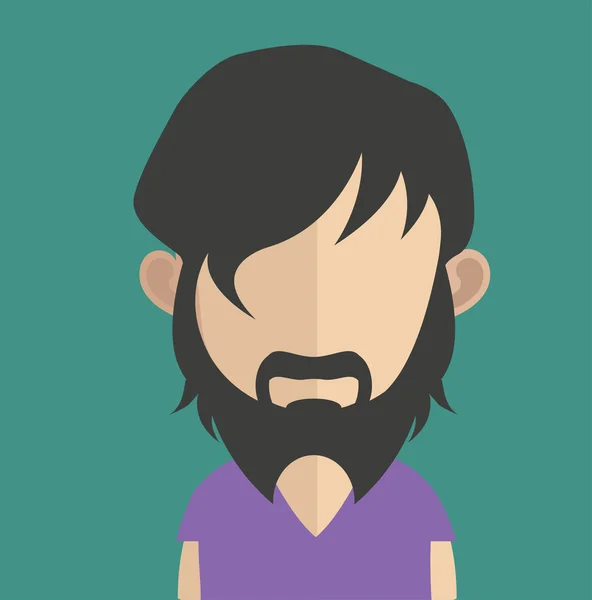 Hombre avatar carácter — Vector de stock