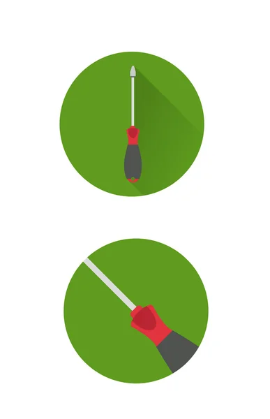 Значок инструмента отвертки — стоковый вектор
