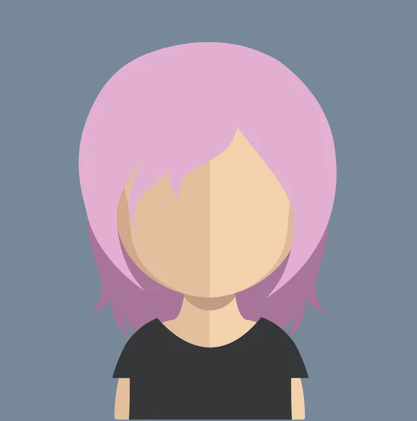 Femme avatar personnage — Image vectorielle