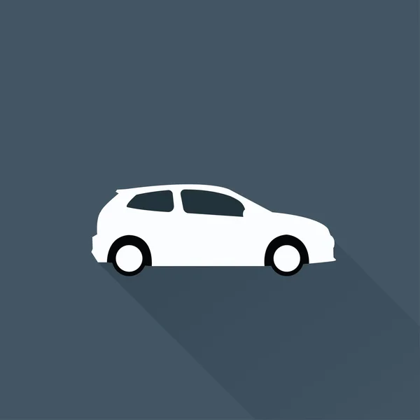 Hatchback coche icono de transporte — Vector de stock