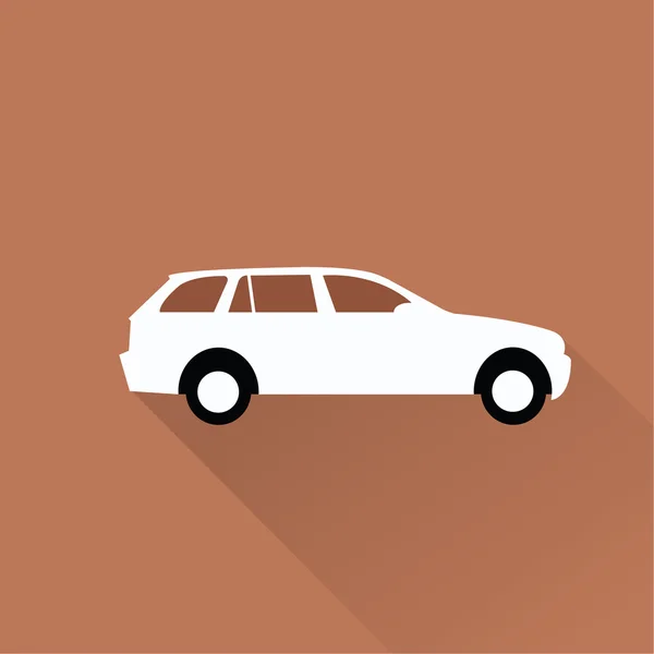 SUV bil transport ikonen — Stock vektor