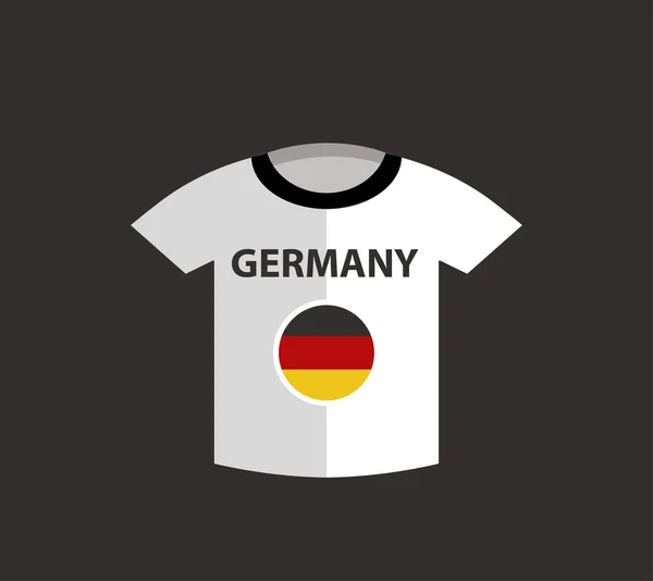 Γερμανία ποδοσφαιρική φανέλα — Διανυσματικό Αρχείο