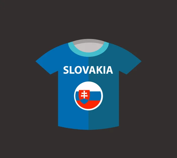 Slovacchia Camicia da calcio — Vettoriale Stock