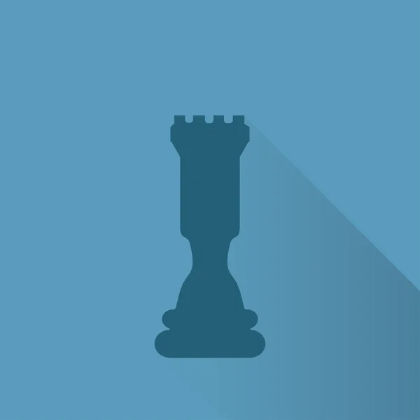 Icono de torre de ajedrez — Vector de stock