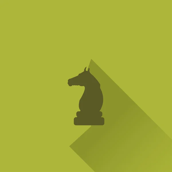 Σκάκι ιππότης εικονίδιο — Διανυσματικό Αρχείο