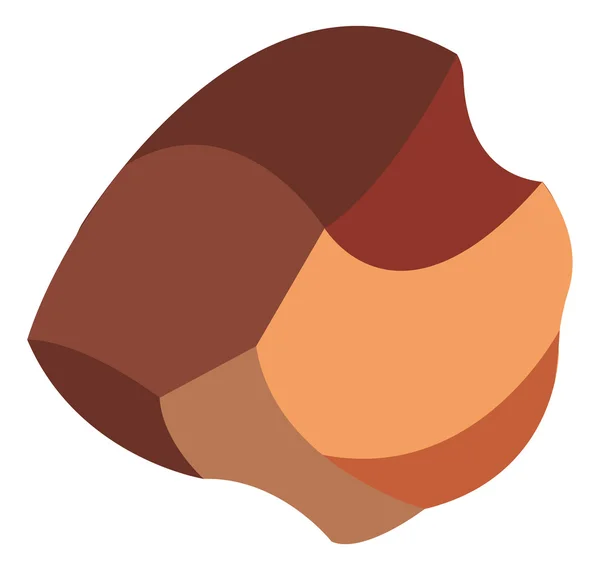 Minerale di ferro pezzo di roccia — Vettoriale Stock