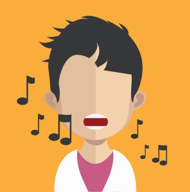 şarkı söyleyen adam avatar karakter