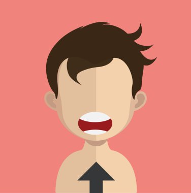 konuşan adam avatar karakter