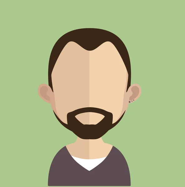 Hombre avatar carácter — Vector de stock