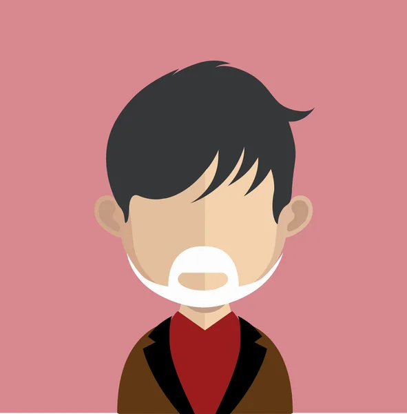 Hombre avatar carácter — Vector de stock