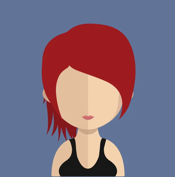 Χαρακτήρας avatar γυναίκας — Διανυσματικό Αρχείο