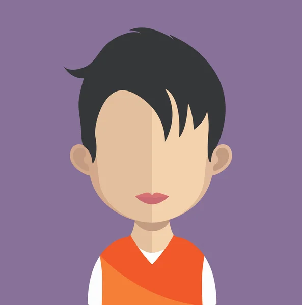 Carácter avatar mujer — Vector de stock