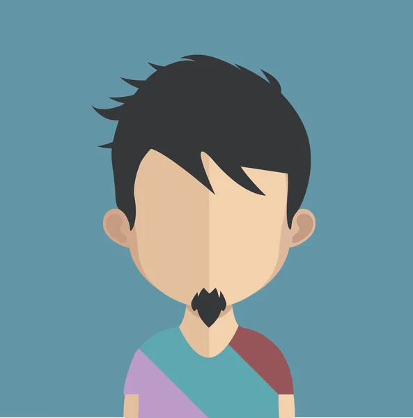 Hombre avatar carácter — Vector de stock